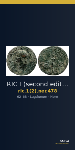 RIC I (second edition) Nero 478 — CANOA
