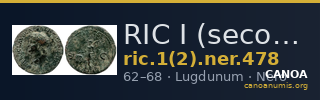 RIC I (second edition) Nero 478 — CANOA
