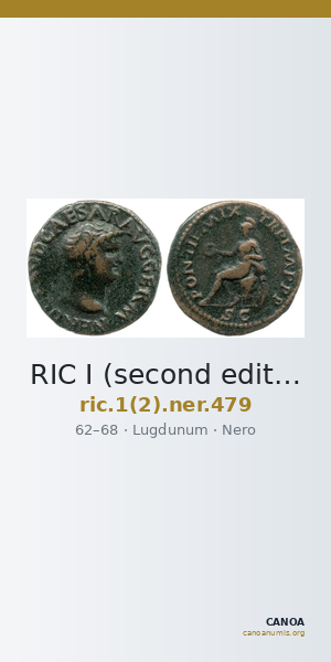 RIC I (second edition) Nero 479 — CANOA