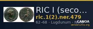 RIC I (second edition) Nero 479 — CANOA
