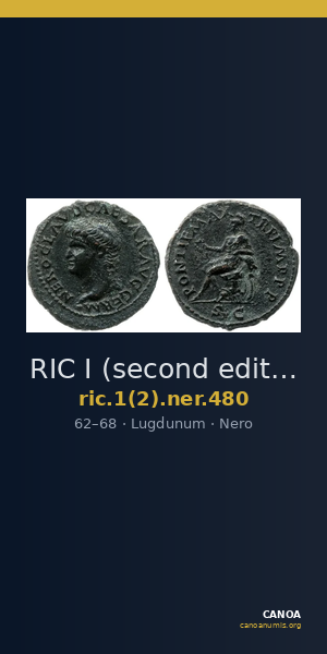 RIC I (second edition) Nero 480 — CANOA