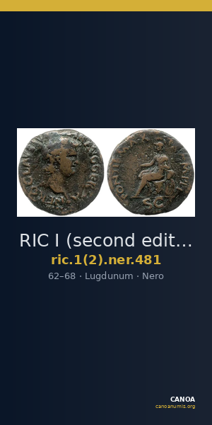 RIC I (second edition) Nero 481 — CANOA