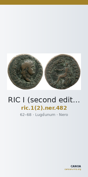 RIC I (second edition) Nero 482 — CANOA