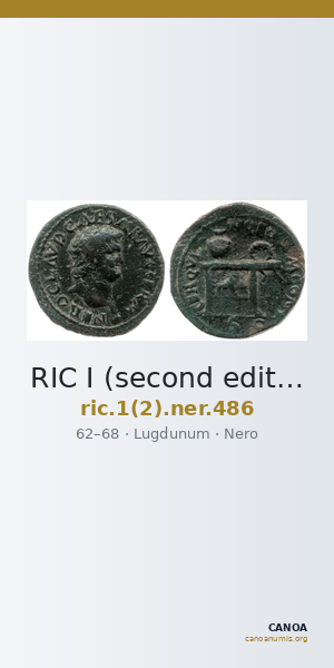 RIC I (second edition) Nero 486 — CANOA