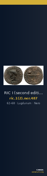 RIC I (second edition) Nero 487 — CANOA