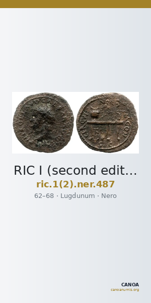 RIC I (second edition) Nero 487 — CANOA