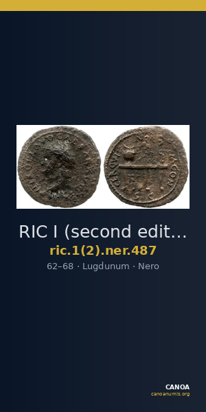 RIC I (second edition) Nero 487 — CANOA