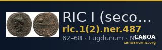 RIC I (second edition) Nero 487 — CANOA