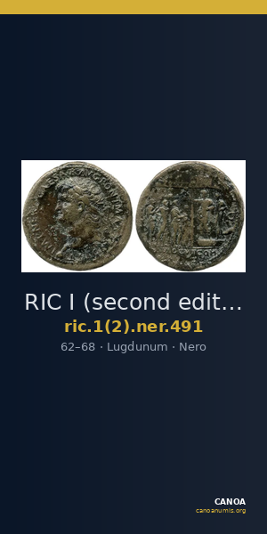 RIC I (second edition) Nero 491 — CANOA