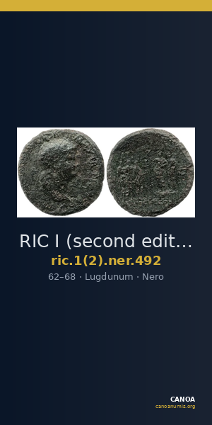 RIC I (second edition) Nero 492 — CANOA