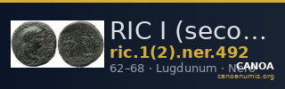 RIC I (second edition) Nero 492 — CANOA