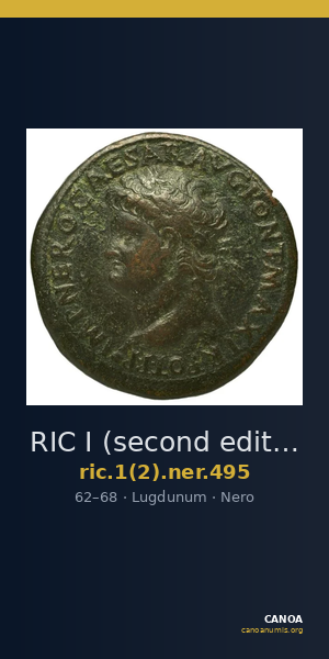 RIC I (second edition) Nero 495 — CANOA