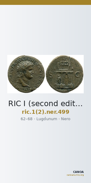 RIC I (second edition) Nero 499 — CANOA