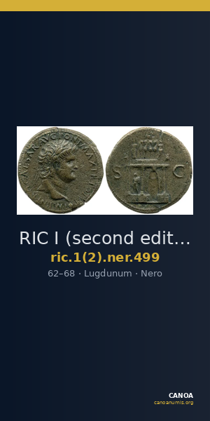 RIC I (second edition) Nero 499 — CANOA