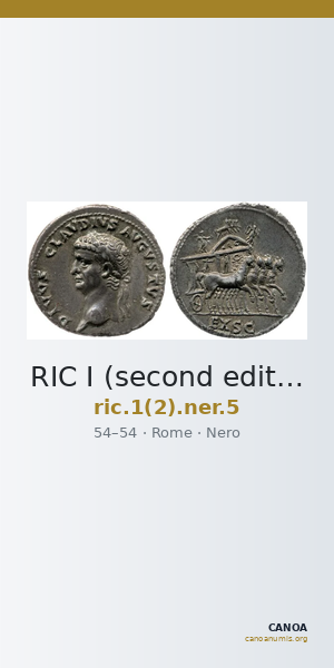 RIC I (second edition) Nero 5 — CANOA