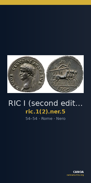 RIC I (second edition) Nero 5 — CANOA