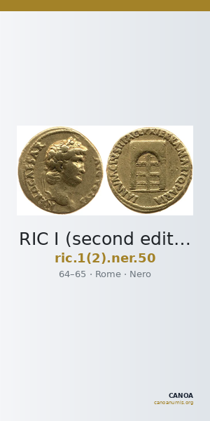 RIC I (second edition) Nero 50 — CANOA