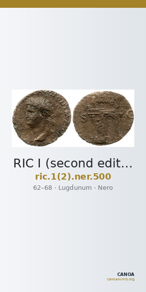 RIC I (second edition) Nero 500 — CANOA