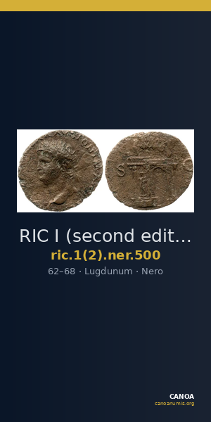 RIC I (second edition) Nero 500 — CANOA