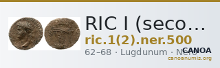 RIC I (second edition) Nero 500 — CANOA