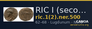 RIC I (second edition) Nero 500 — CANOA