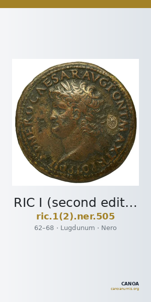 RIC I (second edition) Nero 505 — CANOA