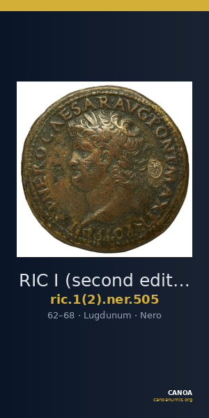 RIC I (second edition) Nero 505 — CANOA