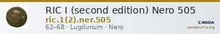RIC I (second edition) Nero 505 — CANOA