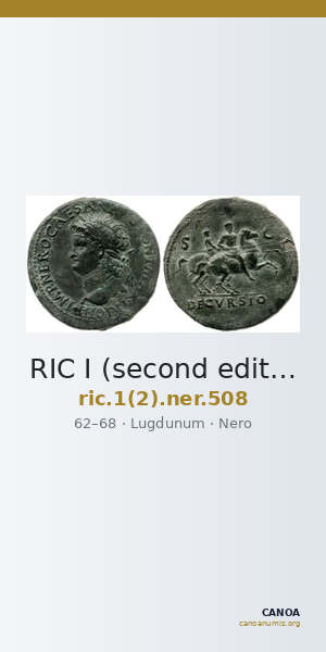 RIC I (second edition) Nero 508 — CANOA