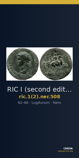 RIC I (second edition) Nero 508 — CANOA