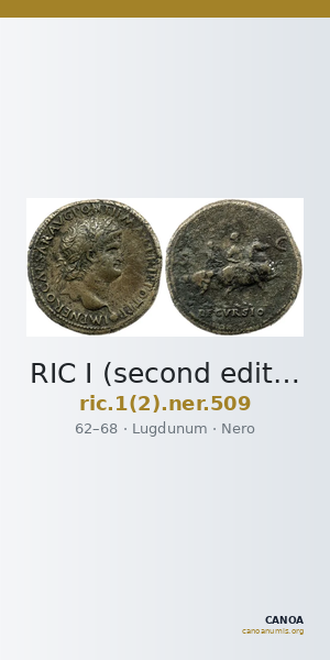 RIC I (second edition) Nero 509 — CANOA