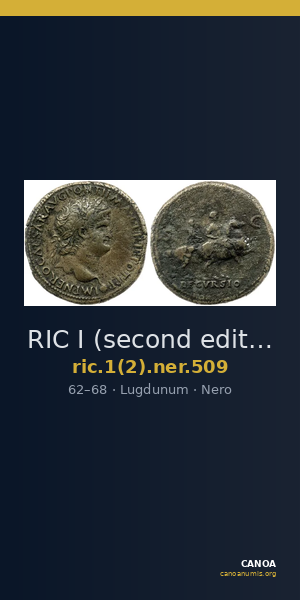 RIC I (second edition) Nero 509 — CANOA
