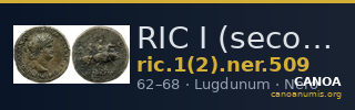 RIC I (second edition) Nero 509 — CANOA