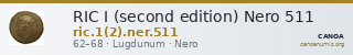 RIC I (second edition) Nero 511 — CANOA