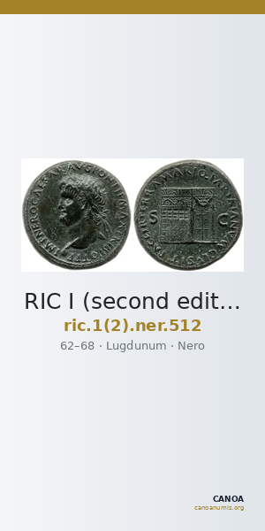 RIC I (second edition) Nero 512 — CANOA
