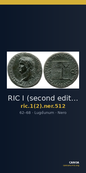 RIC I (second edition) Nero 512 — CANOA