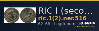 RIC I (second edition) Nero 516 — CANOA