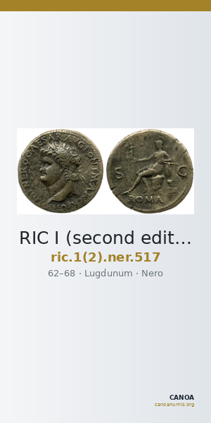 RIC I (second edition) Nero 517 — CANOA