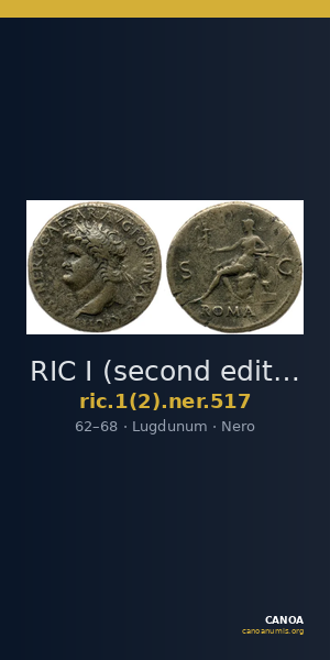 RIC I (second edition) Nero 517 — CANOA