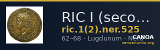 RIC I (second edition) Nero 525 — CANOA