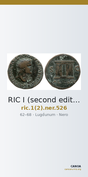 RIC I (second edition) Nero 526 — CANOA