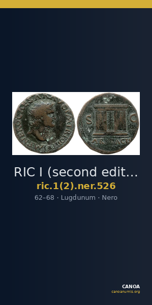 RIC I (second edition) Nero 526 — CANOA