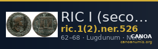 RIC I (second edition) Nero 526 — CANOA