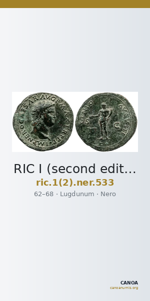 RIC I (second edition) Nero 533 — CANOA
