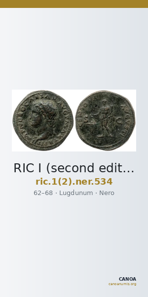 RIC I (second edition) Nero 534 — CANOA