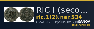 RIC I (second edition) Nero 534 — CANOA