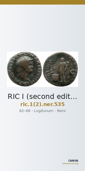 RIC I (second edition) Nero 535 — CANOA