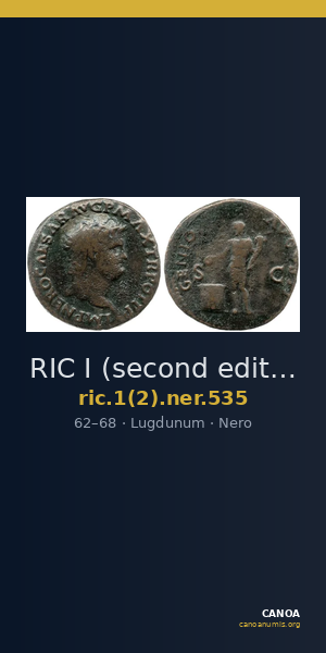 RIC I (second edition) Nero 535 — CANOA