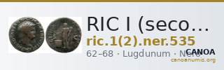 RIC I (second edition) Nero 535 — CANOA