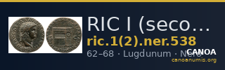 RIC I (second edition) Nero 538 — CANOA